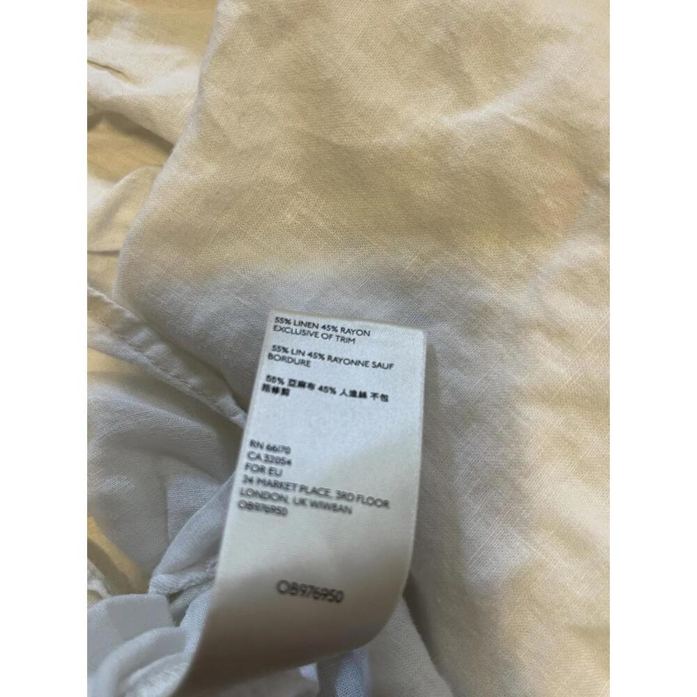 We the Free People Keep it Simple Button Down off White shirt Size S H74 - Picture 4 of 4